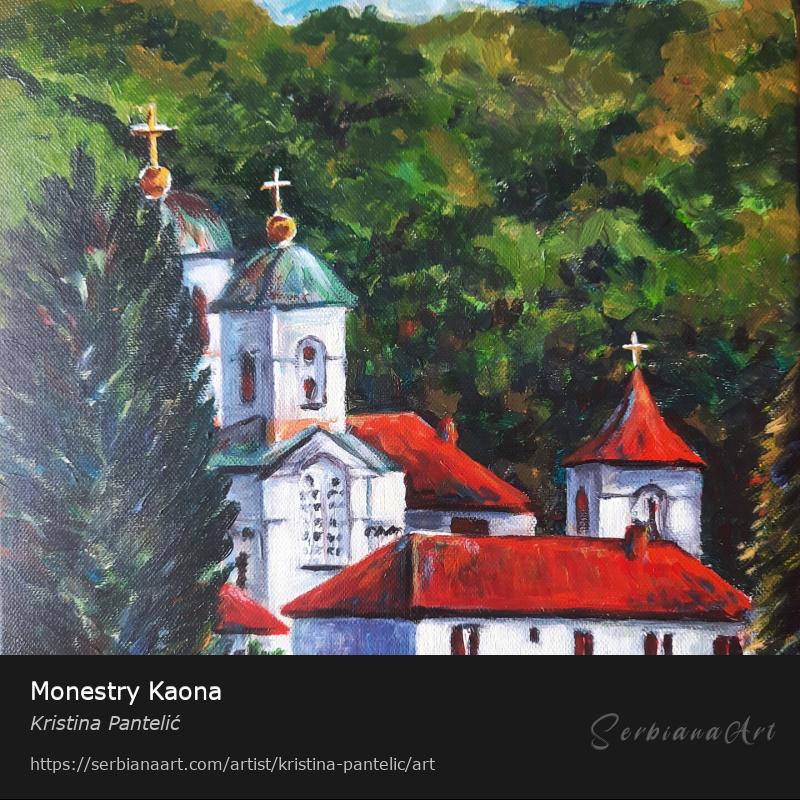 Monestry Kaona, Acrylic/Canvas, Kristina Pantelić