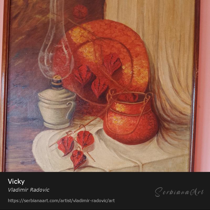 Vicky, Oil/Canvas, Vladimir Radovic