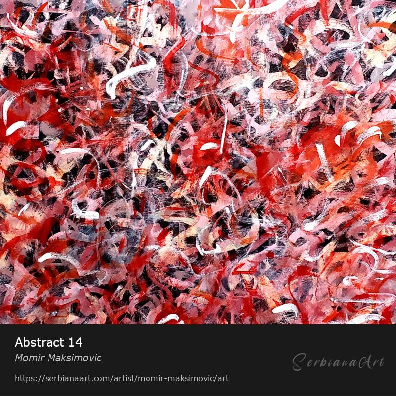 Abstract 14, Acrylic/Canvas, Momir Maksimovic