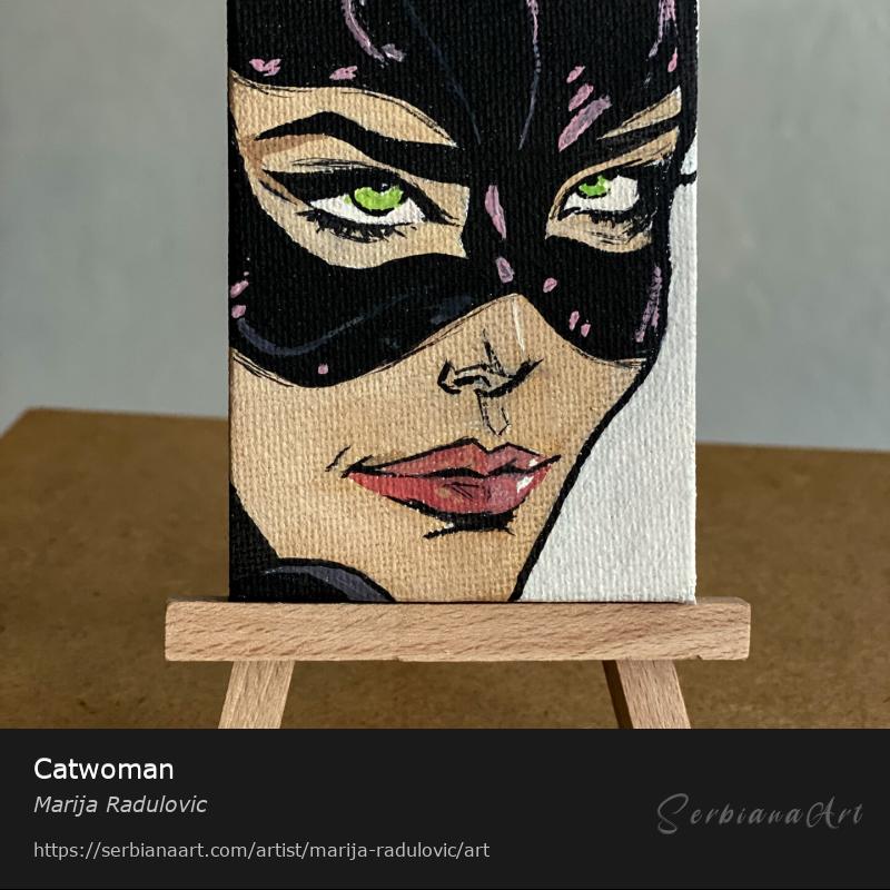 Catwoman , Tempera/Canvas, Marija Radulovic