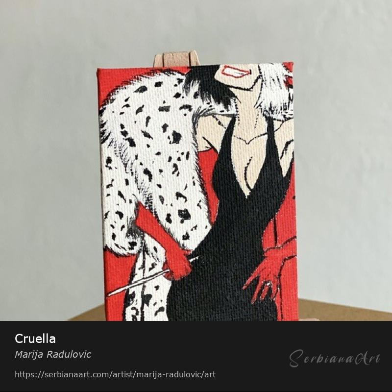 Cruella, Tempera/Canvas, Marija Radulovic