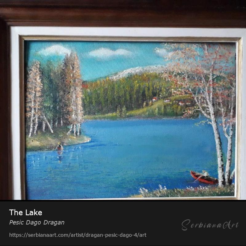 The Lake, Oil/Canvas, Pesic Dago Dragan