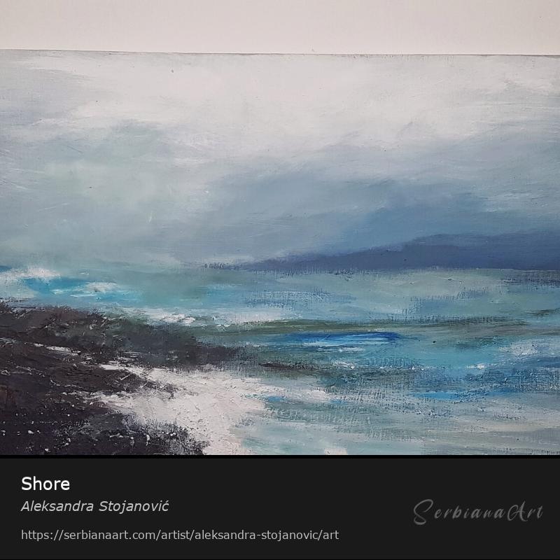 Shore, Acrylic/Canvas, Aleksandra Stojanović