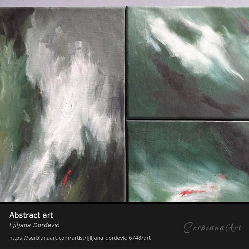 Abstract art, Oil/Canvas, Ljiljana Đorđević