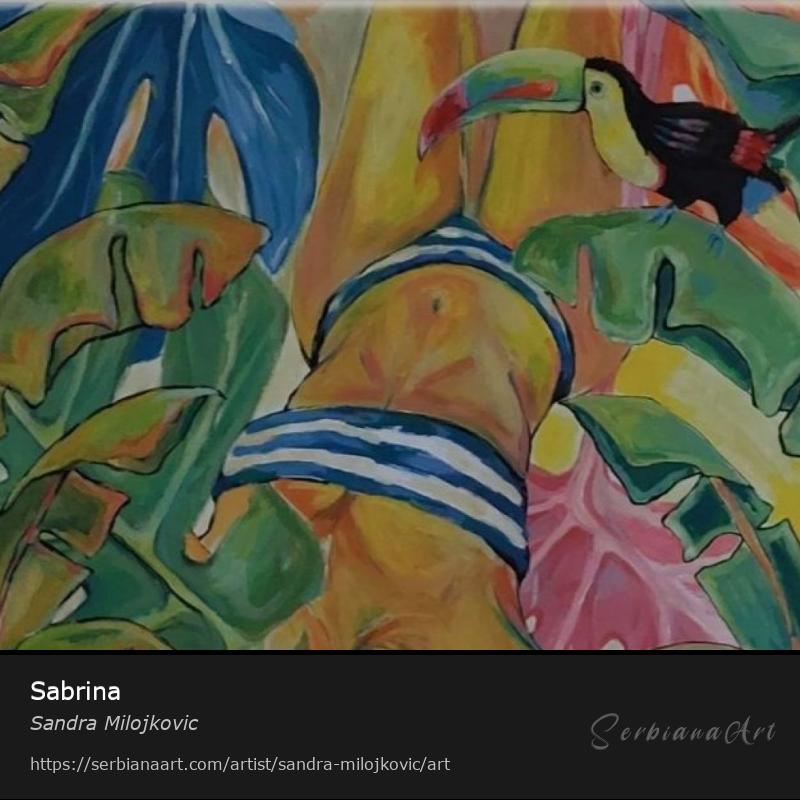 Sabrina, Acrylic/Canvas, Sandra Milojkovic