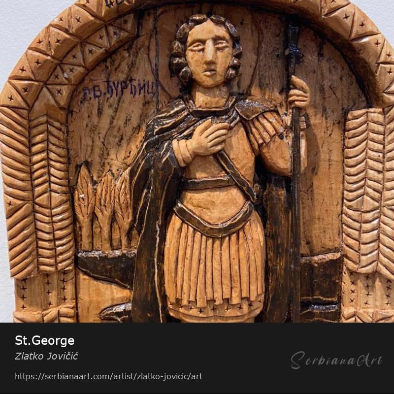 St.George, Carving/Wood, Zlatko Jovičić