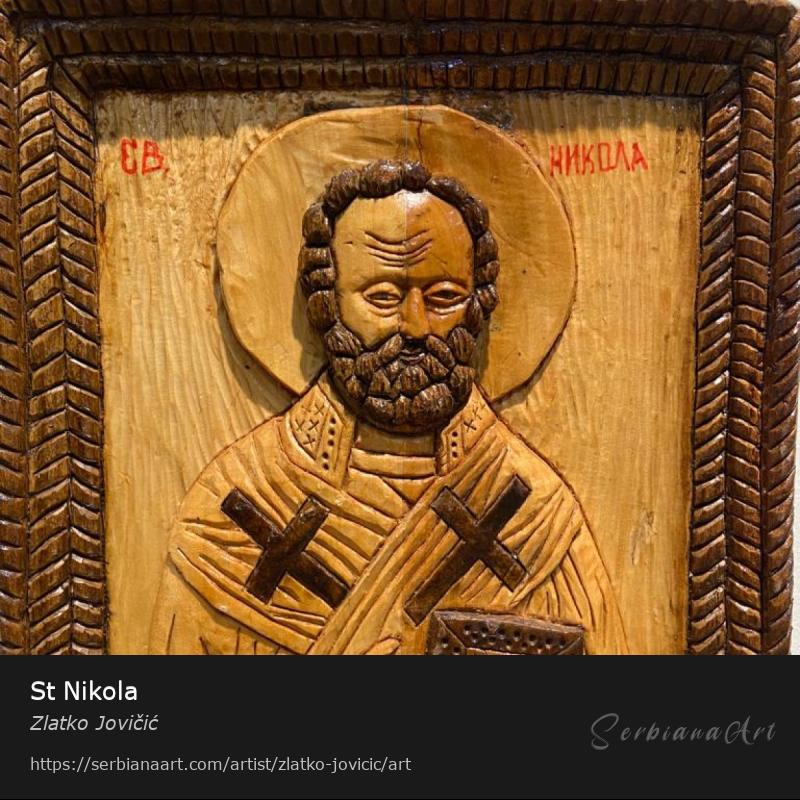 St Nikola, Carving/Wood, Zlatko Jovičić