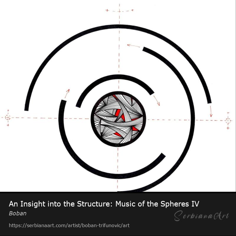 An Insight into the Structure: Music of the Spheres IV, Ink/Paper, Boban