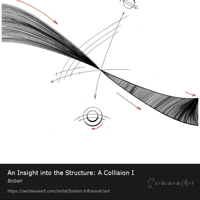 An Insight into the Structure: A Collision I, Ink/Paper, Boban