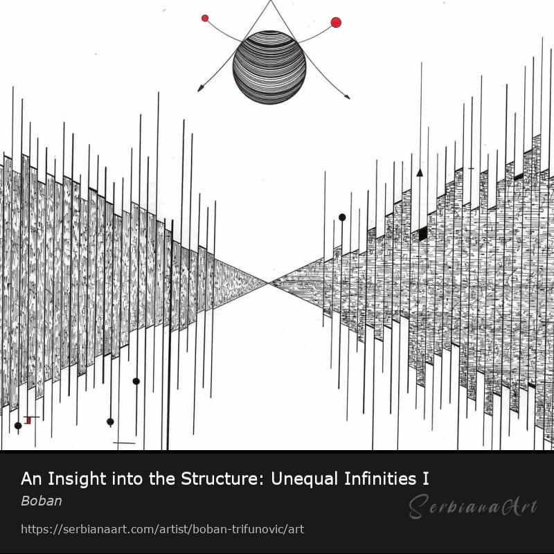 An Insight into the Structure: Unequal Infinities I, Ink/Paper, Boban