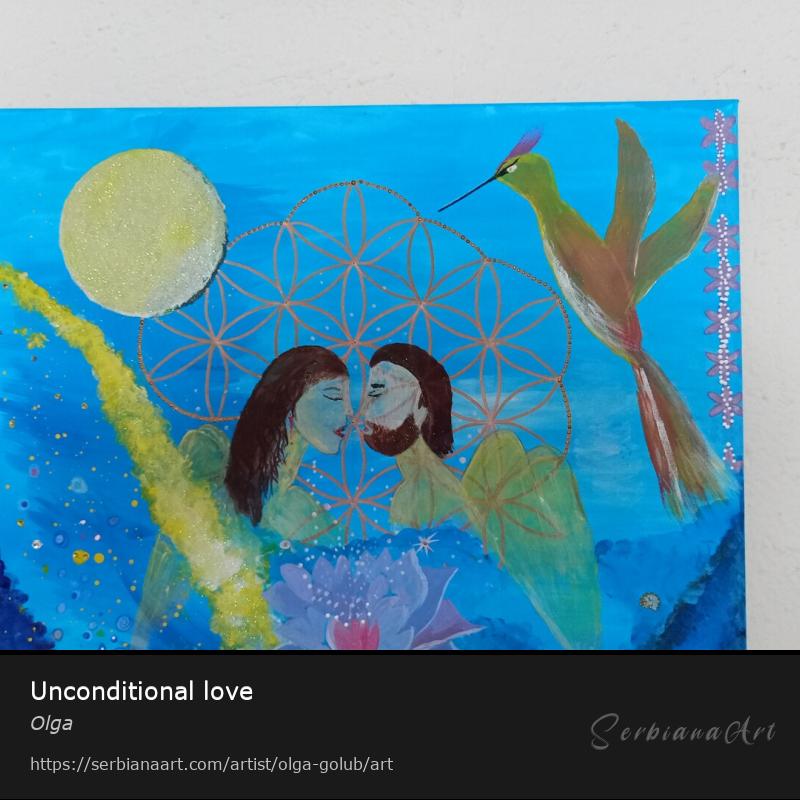 Unconditional love, Acrylic/Canvas, Olga