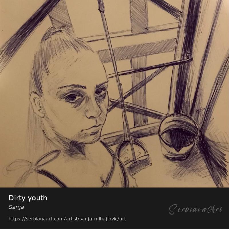 Dirty youth, Indian ink/Paper, Sanja