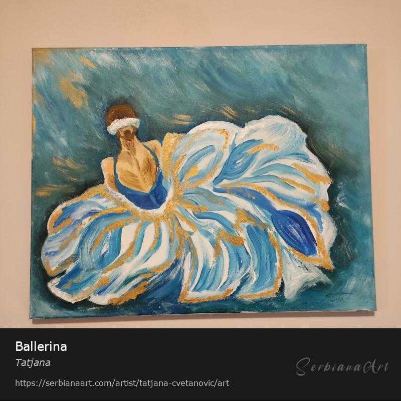 Ballerina, Acrylic/Canvas, Tatjana 