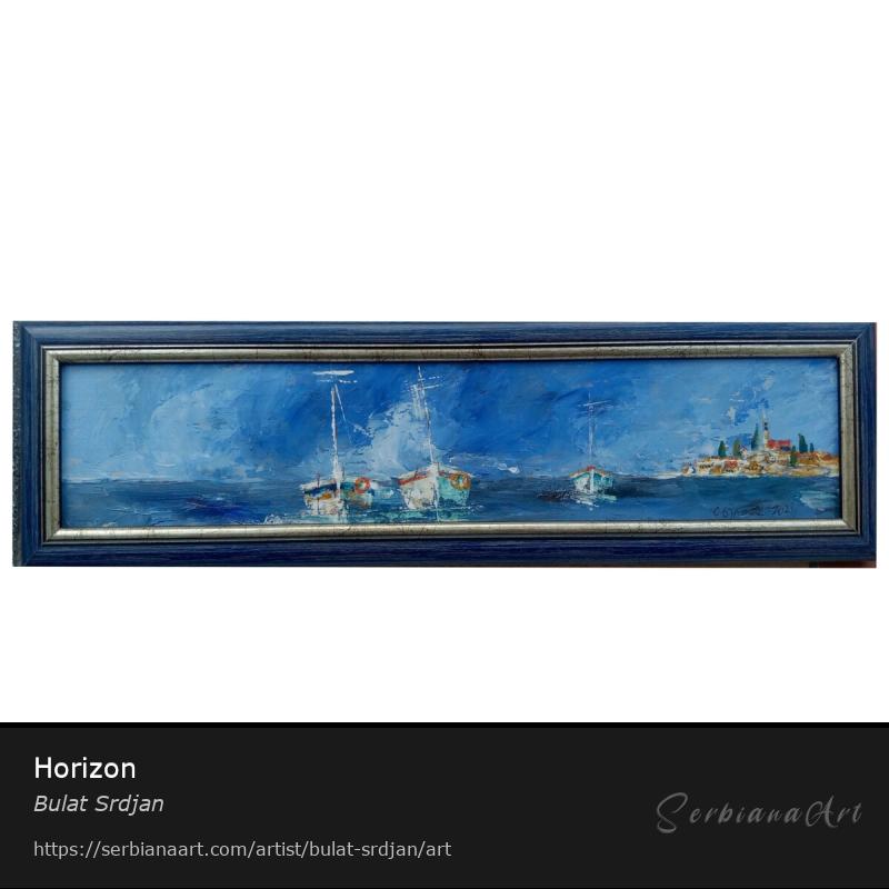 Horizon, Oil/Hardboard, Bulat Srdjan