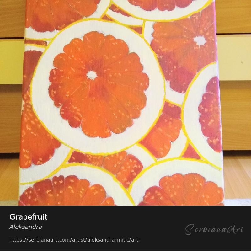 Grapefruit, Acrylic/Canvas, Aleksandra