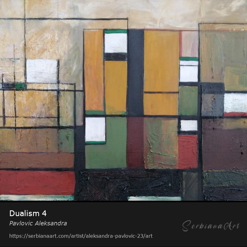 Dualism 4, Acrylic/Canvas, Pavlovic Aleksandra