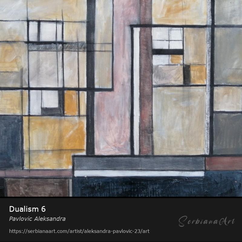 Dualism 6, Acrylic/Canvas, Pavlovic Aleksandra