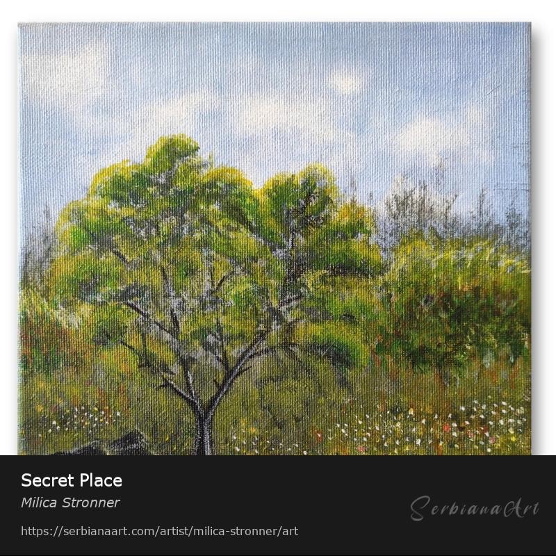 Secret Place, Acrylic/Canvas, Milica Stronner