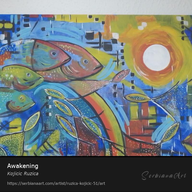 Awakening, Acrylic/Canvas, Kojicic Ruzica
