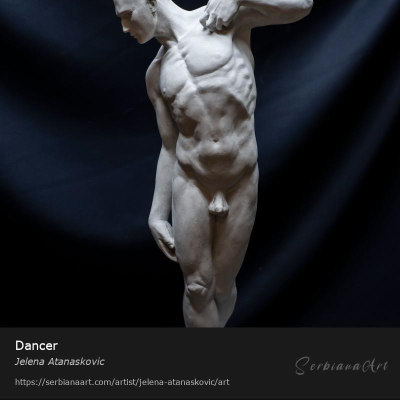 Dancer, Sculpture/Gypsum, Jelena Atanaskovic