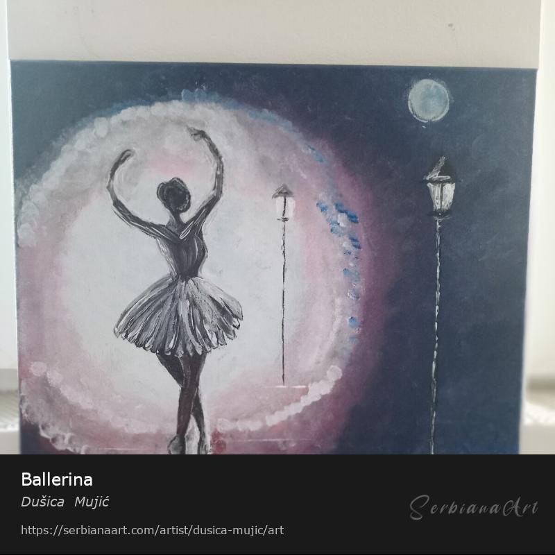 Ballerina, Acrylic/Canvas, Dušica  Mujić