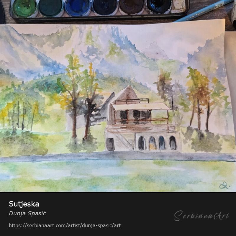 Sutjeska, Watercolor/Paper, Dunja Spasić