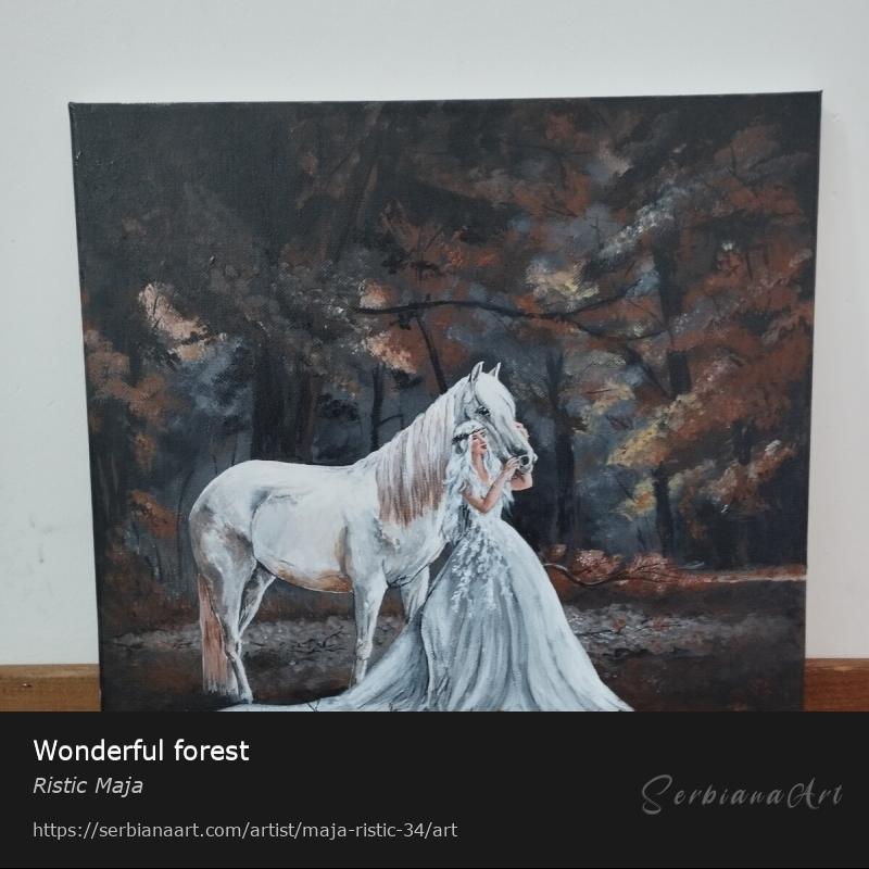 Wonderful forest, Acrylic/Canvas, Ristic Maja