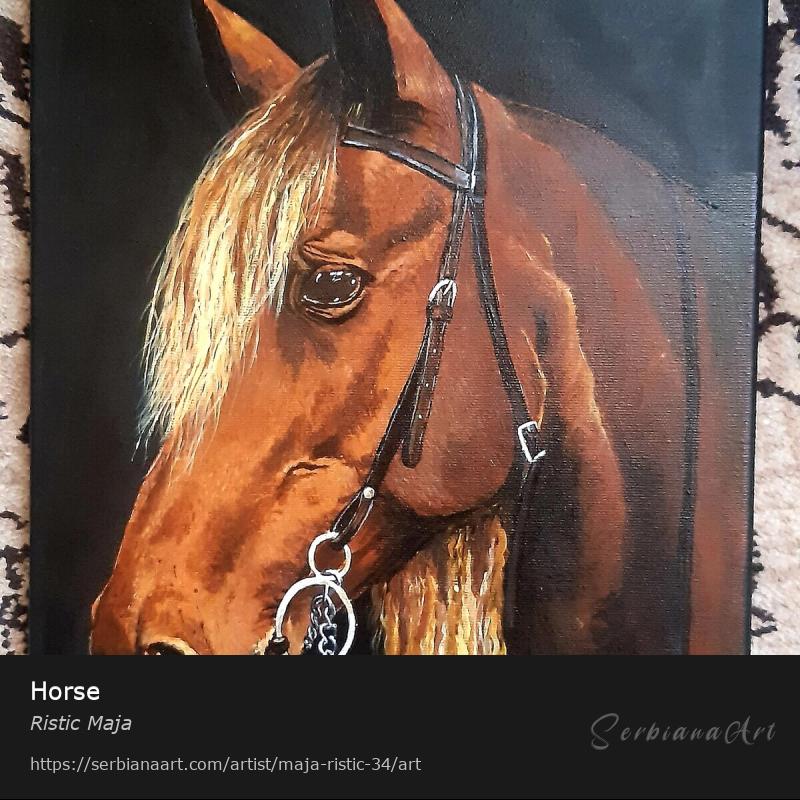 Horse, Acrylic/Canvas, Ristic Maja