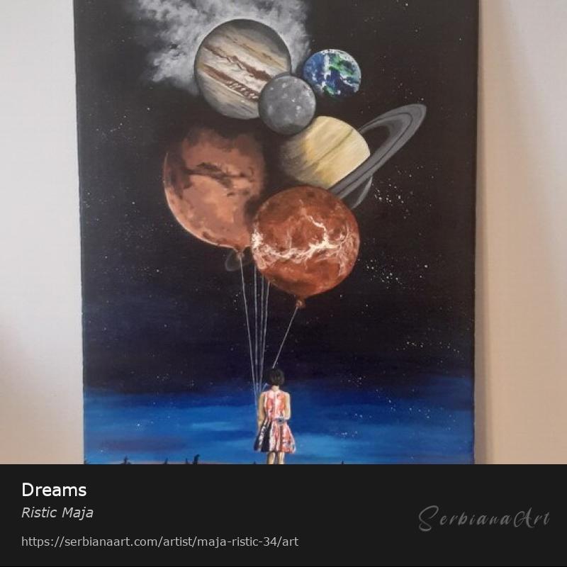 Dreams, Acrylic/Canvas, Ristic Maja
