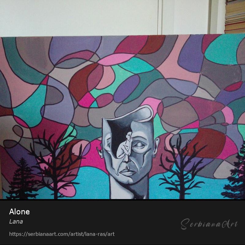 Alone, Acrylic/Canvas, Lana