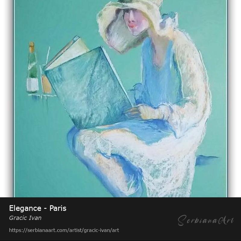 Elegance - Paris, Pastel/Paper, Gracic Ivan