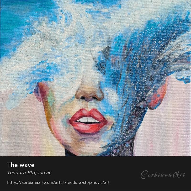 The wave, Acrylic/Canvas, Teodora Stojanović