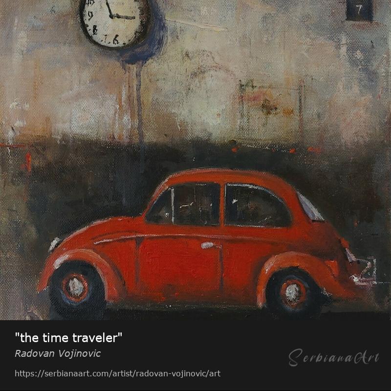 "the time traveler", Oil/Canvas, Radovan Vojinovic