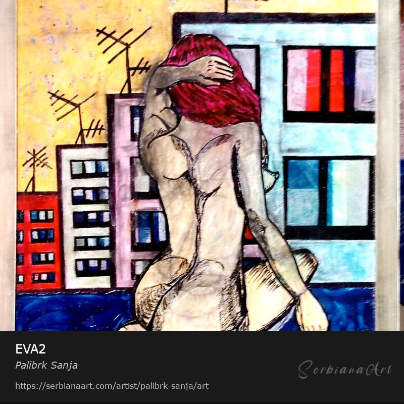 EVA2, Mixed Media/Canvas, Palibrk Sanja