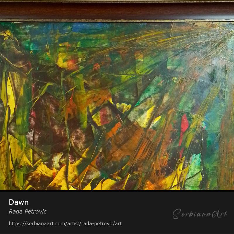 Dawn, Acrylic/Wood, Rada Petrovic