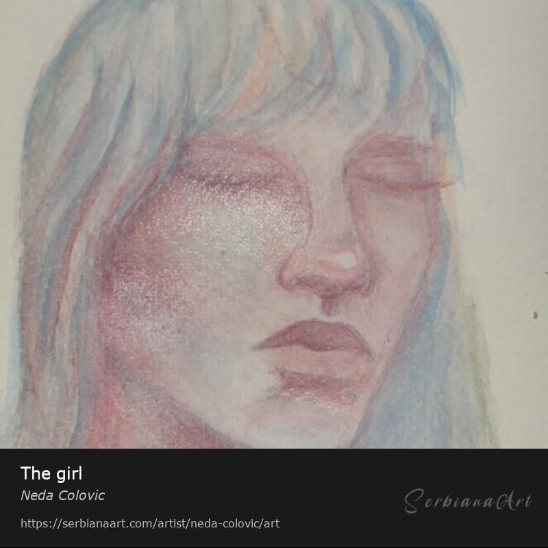 The girl, Watercolor/Paper, Neda Colovic