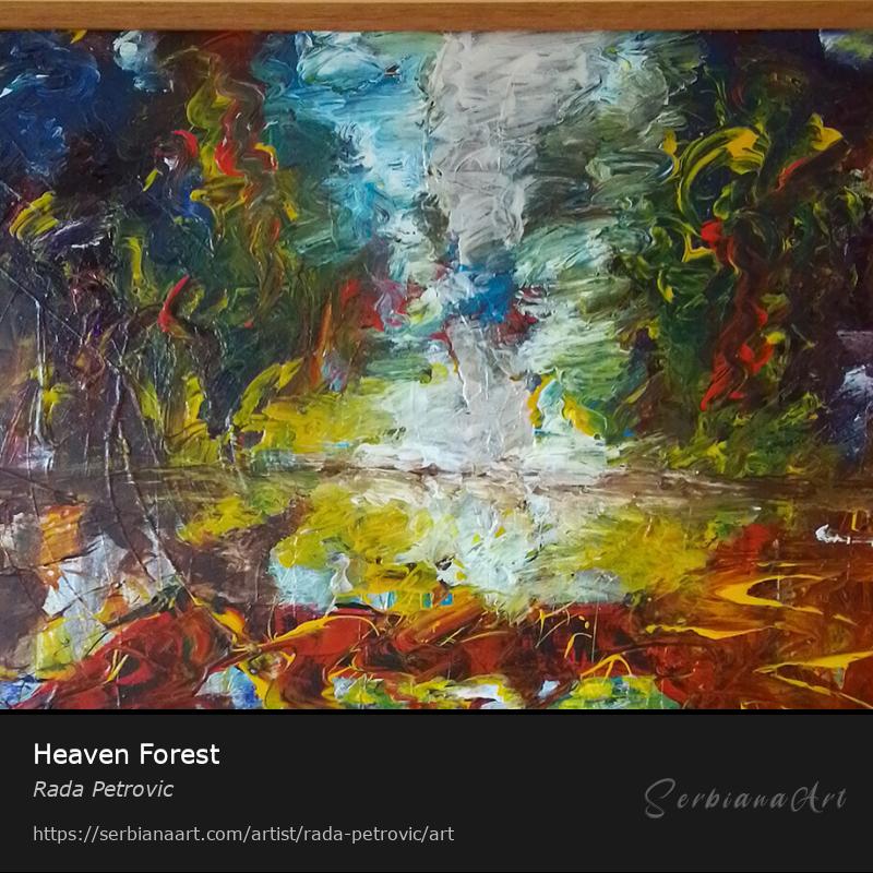 Heaven Forest, Acrylic/Canvas, Rada Petrovic