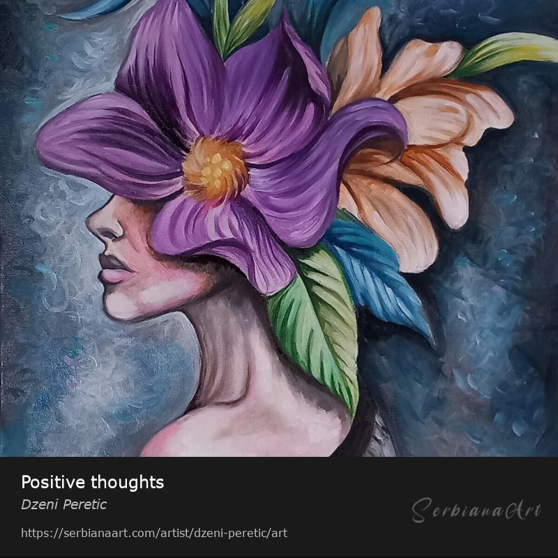 Positive thoughts, Oil/Canvas, Dzeni Peretic