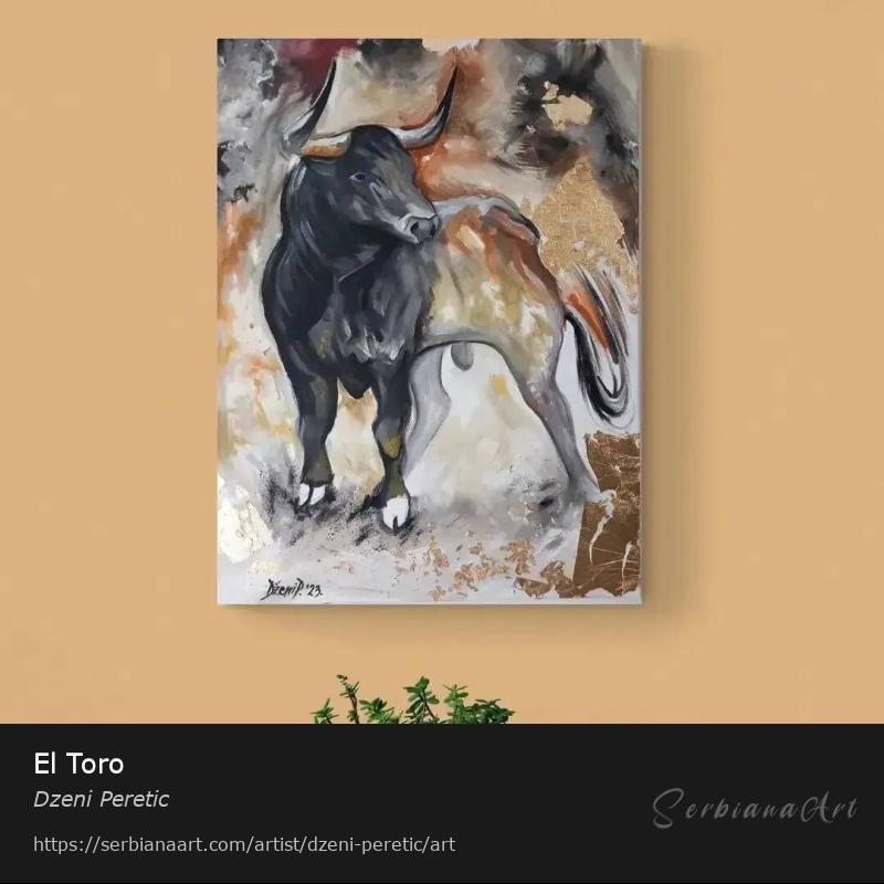 El Toro, Oil/Canvas, Dzeni Peretic