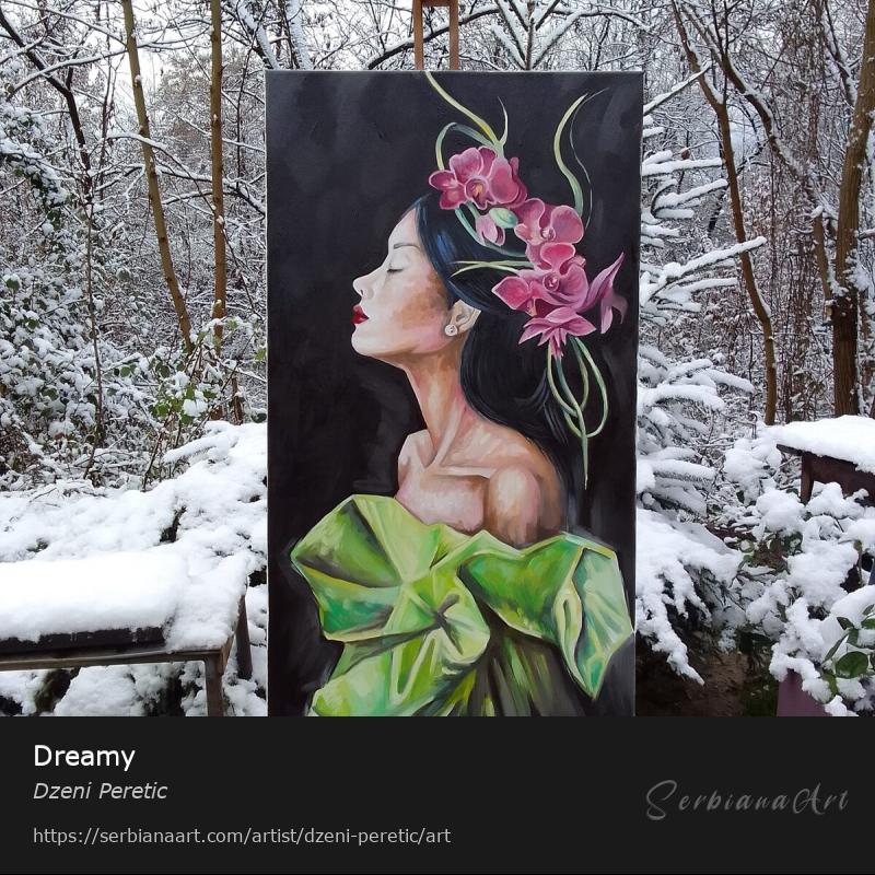 Dreamy, Oil/Canvas, Dzeni Peretic