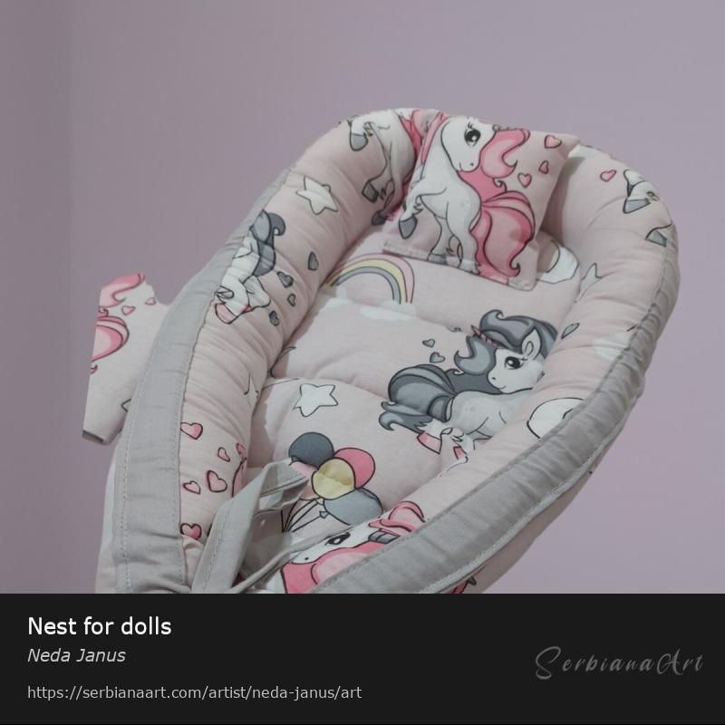 Nest for dolls, Textile & Apparel/Canvas, Neda Janus