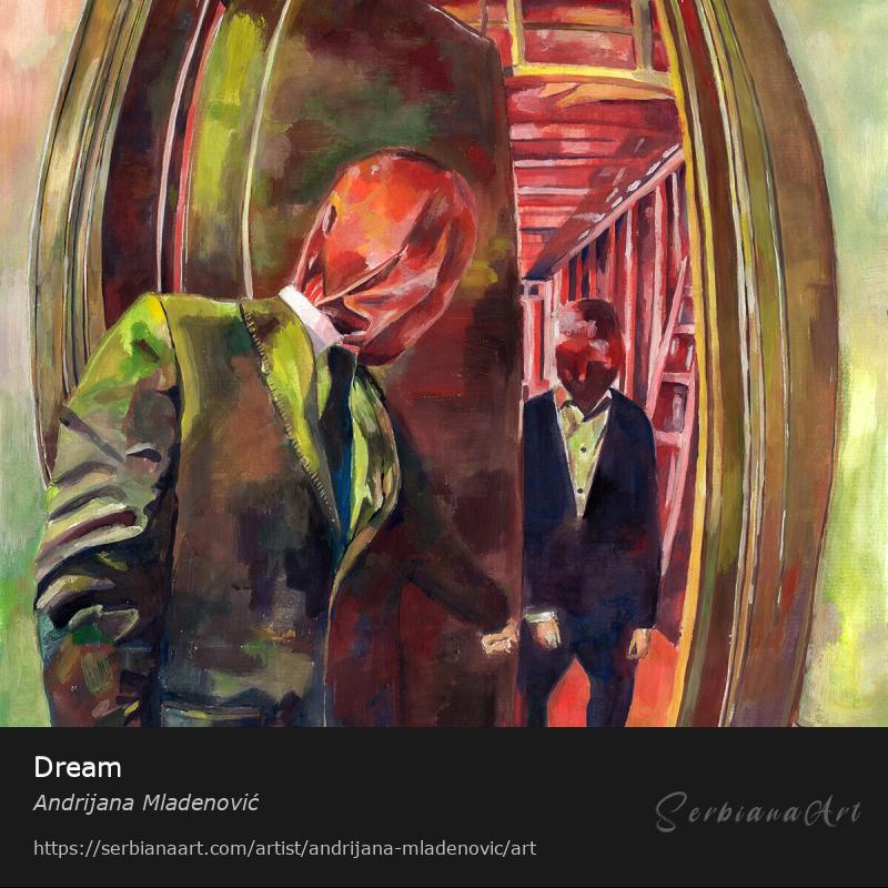 Dream, Tempera/Paper, Andrijana Mladenović