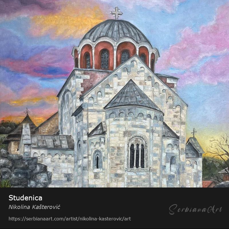 Studenica, Oil/Canvas, Nikolina Kašterović