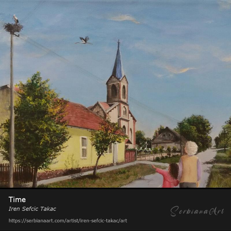 Time, Acrylic/Canvas, Iren Sefcic Takac