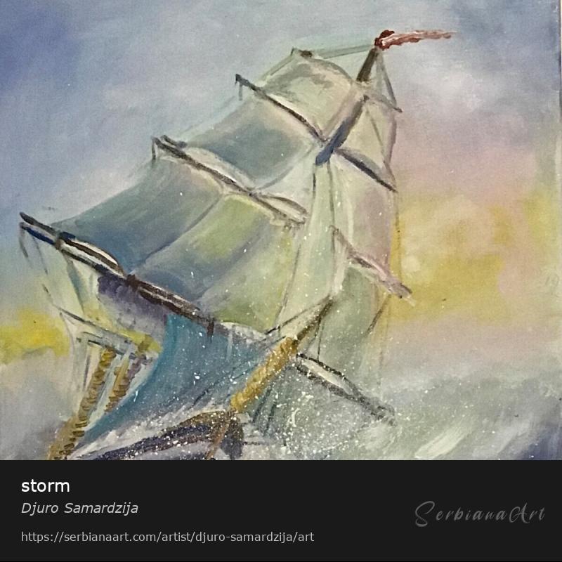 storm, Oil/Canvas, Djuro Samardzija