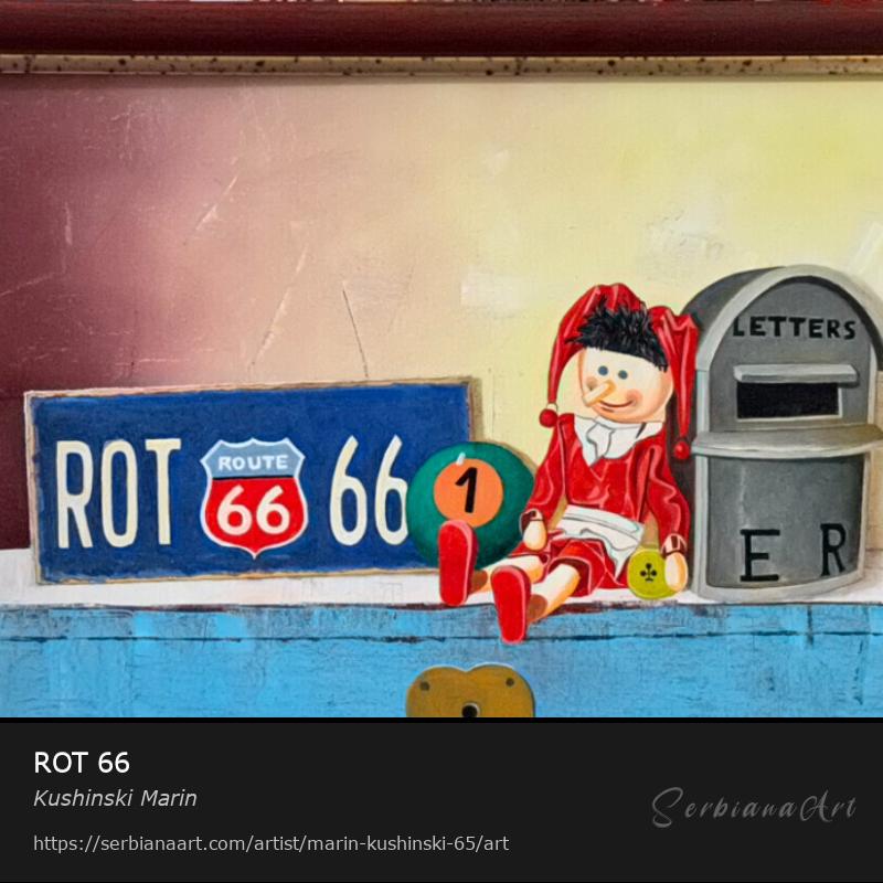 ROT 66, Oil/Canvas, Kushinski Marin
