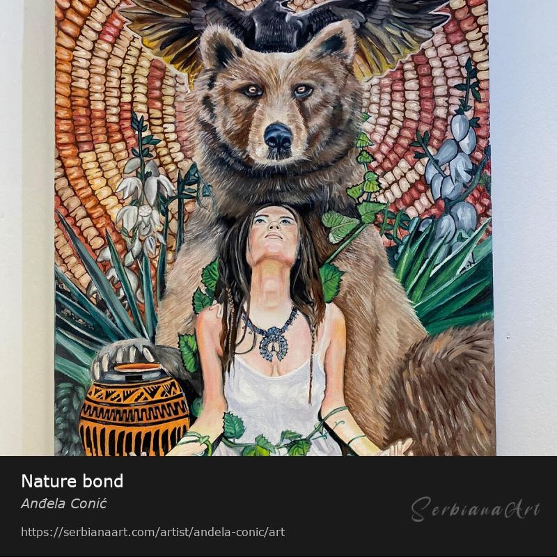 Nature bond, Oil/Canvas, Anđela Conić