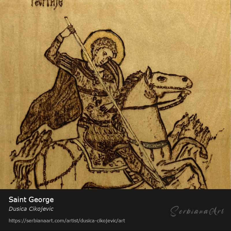 Saint George, Creative Handicraft/Plywood, Dusica Cikojevic