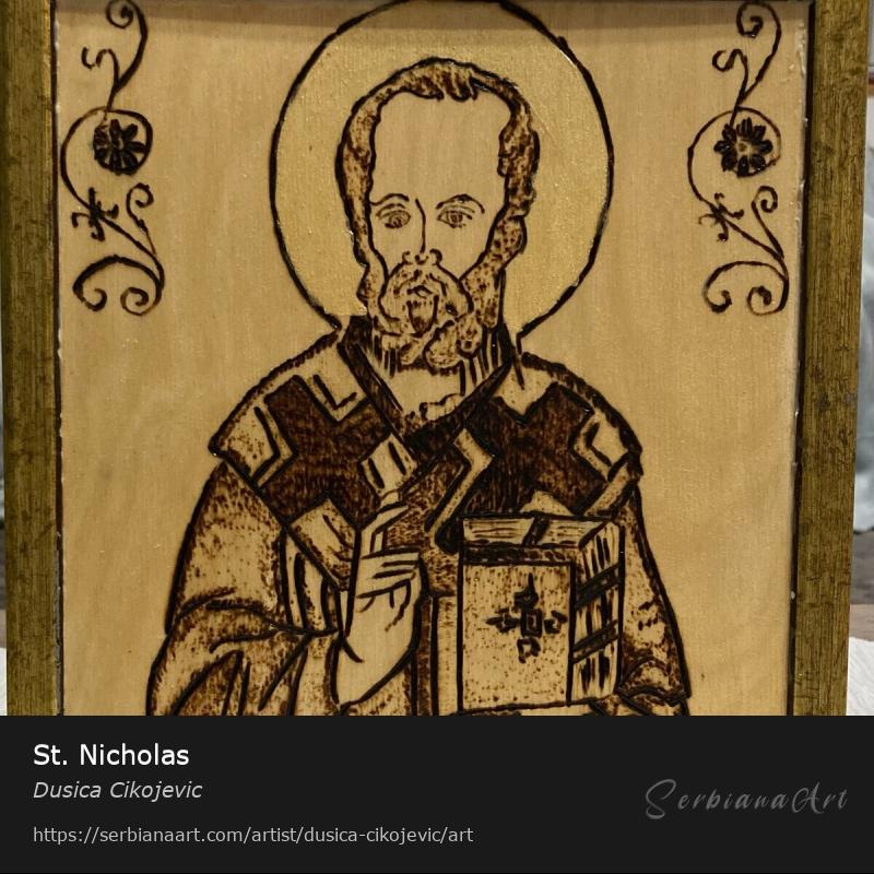 St. Nicholas, Creative Handicraft/Plywood, Dusica Cikojevic