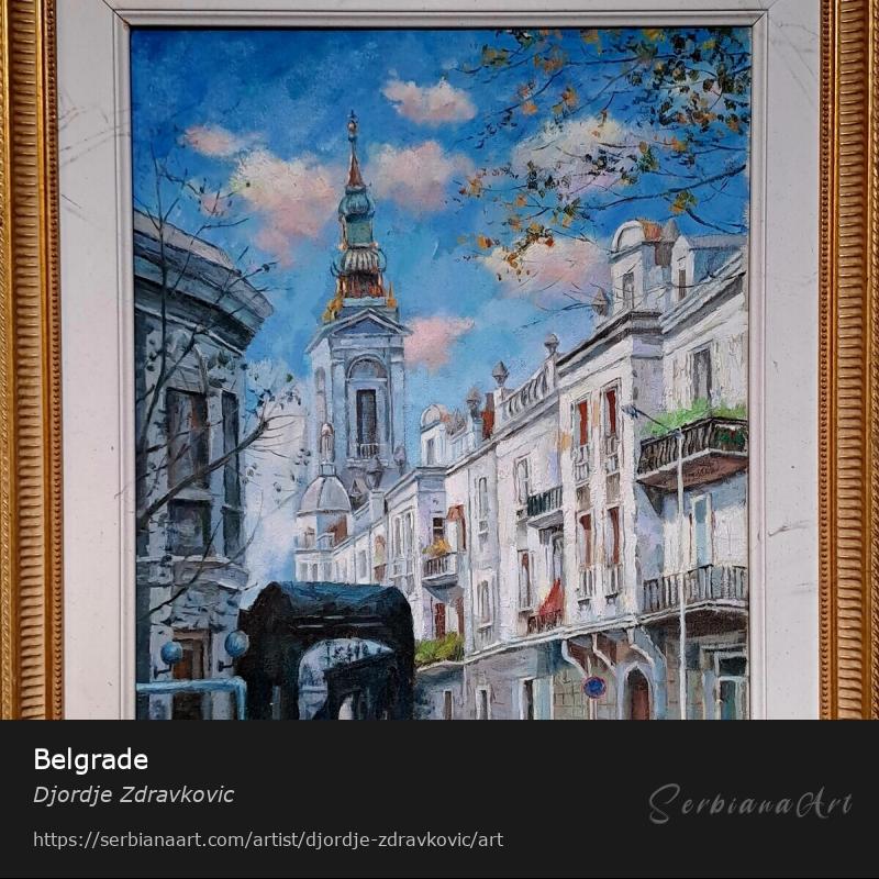 Belgrade, Acrylic/Canvas, Djordje Zdravkovic